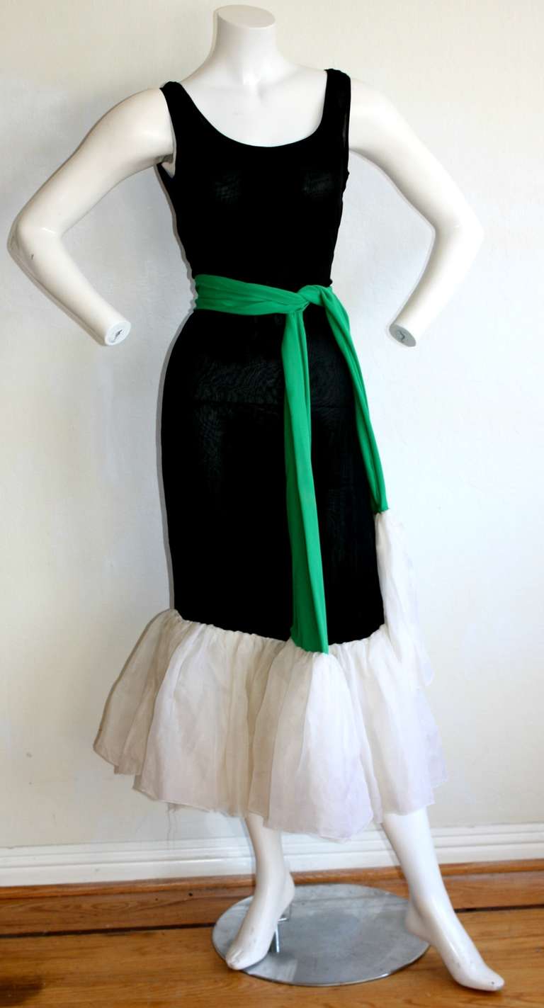 Important 1960s Vintage Pierre Cardin Clover Dress Ensemble Avant Garde In Excellent Condition In San Diego, CA