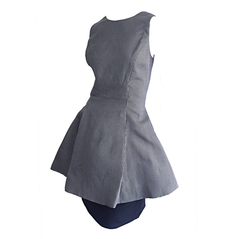 90s gingham dress Vintage 90s Gingham Halter Top Mini Dress XS • New With Tags• – Bombshell  Bettys Vintage main image 1