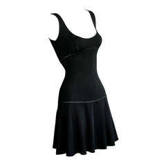 Alaia Unworn Cut Out Sexy Black Body Con Dress XS S