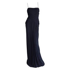 Fine + Rare 1970s Bob Mackie Black Jersey Grecian Goddess Gown 11
