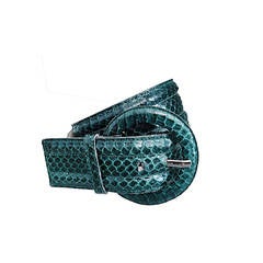 Vintage Yves Saint Laurent Hunter / Forest Green Snake Python Belt YSL ...