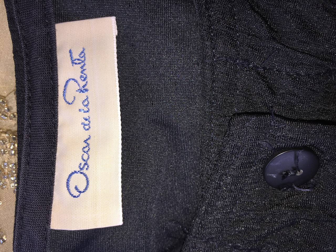 Oscar de la Renta Schwarze + goldene Tunika mit Dolman-Ärmeln im Angebot 6