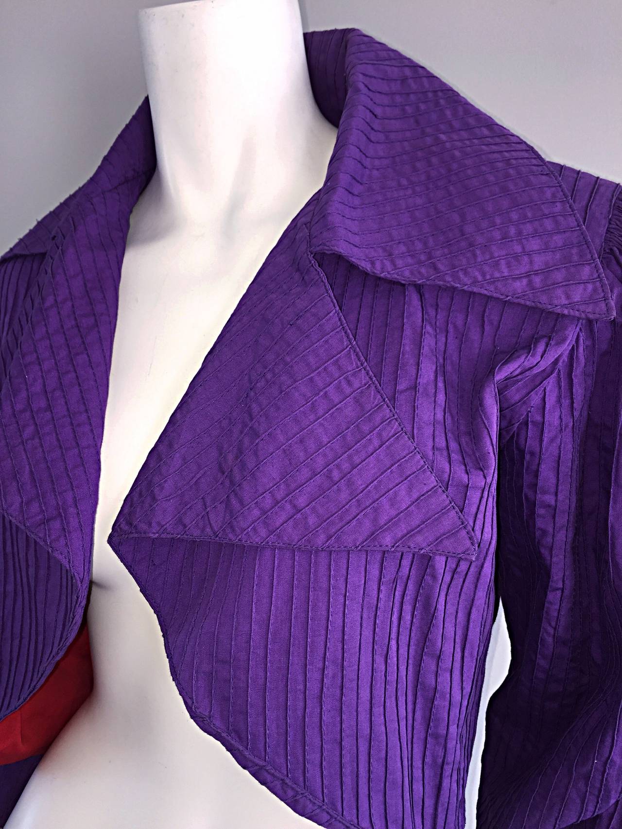 purple cotton jacket