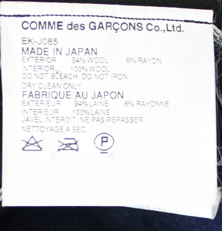 RARE Comme des Garcons Vintage Patchwork Blanket Jacket Poncho 4