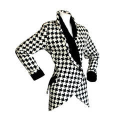 Karl Lagerfeld 1990s Vintage Houndstooth Avant Garde Jacket