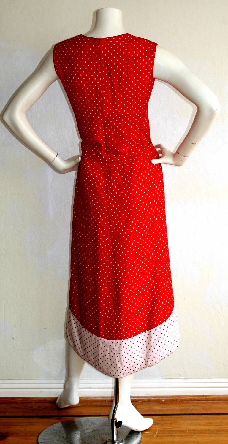 Pierre Cardin Space Age 1960s Vintage Mod Dress In Excellent Condition In San Diego, CA