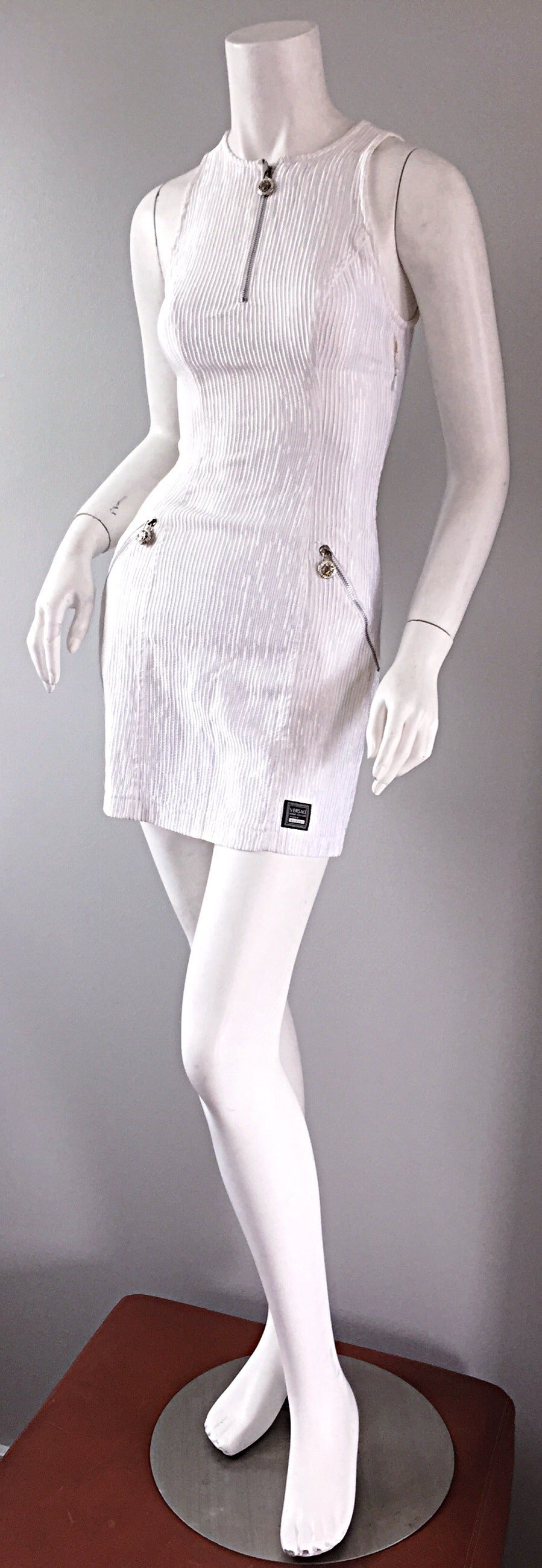 vintage versace white dress