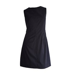 1990s Vintage Dolce & Gabbana Little Black Dress w/ Zipper Detail