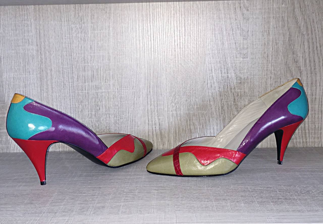 lipstick red heels, 1980s pumps, vintage 80s shoes, 9 1/2, proxy shoes, |  Black Label Vintage | Tacoma, WA
