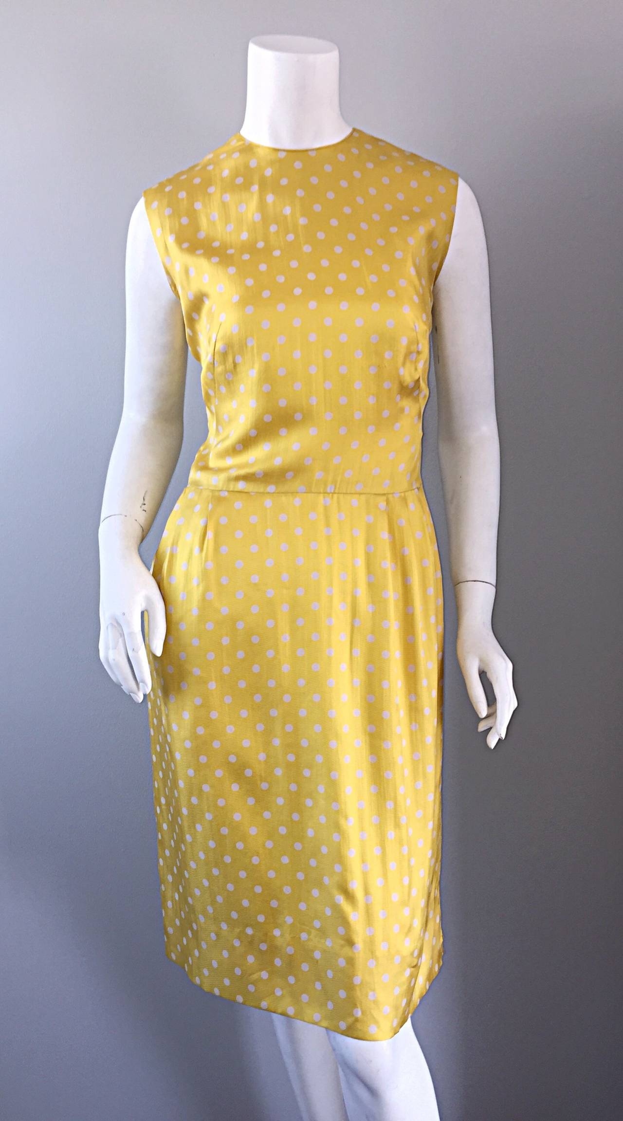 yellow 50s dress