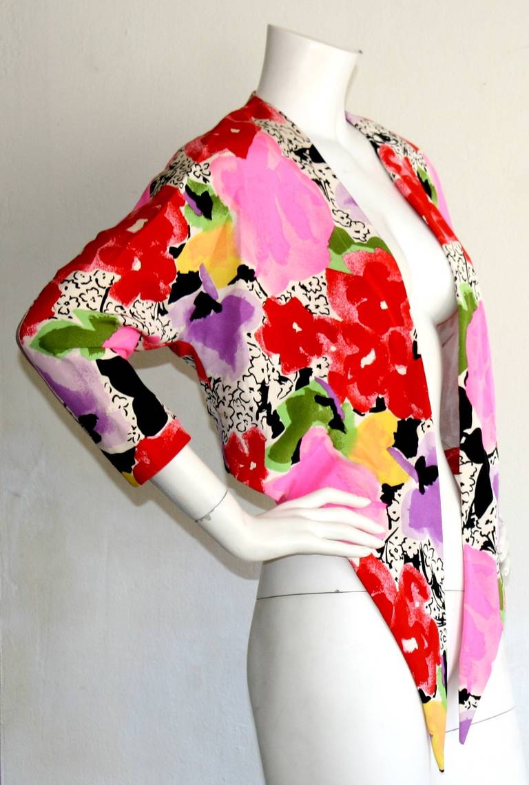 Runway Sample Pierre Cardin Summer 1989 Sexy Wrap Bolero Blouse 2