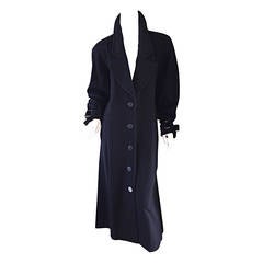 Vintage Chloe by Karl Lagerfeld Black Wool + Cashmere Avant Garde Spy Jacket