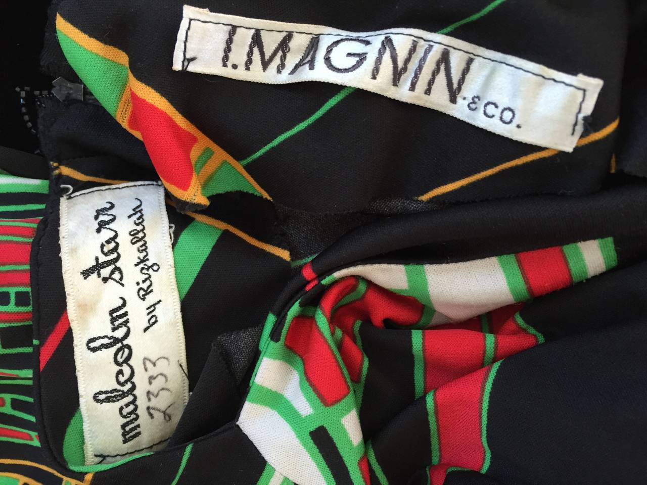 Vintage Rizkallah for Malcolm Starr Op - Art Long Sleeve Maxi Dress 6