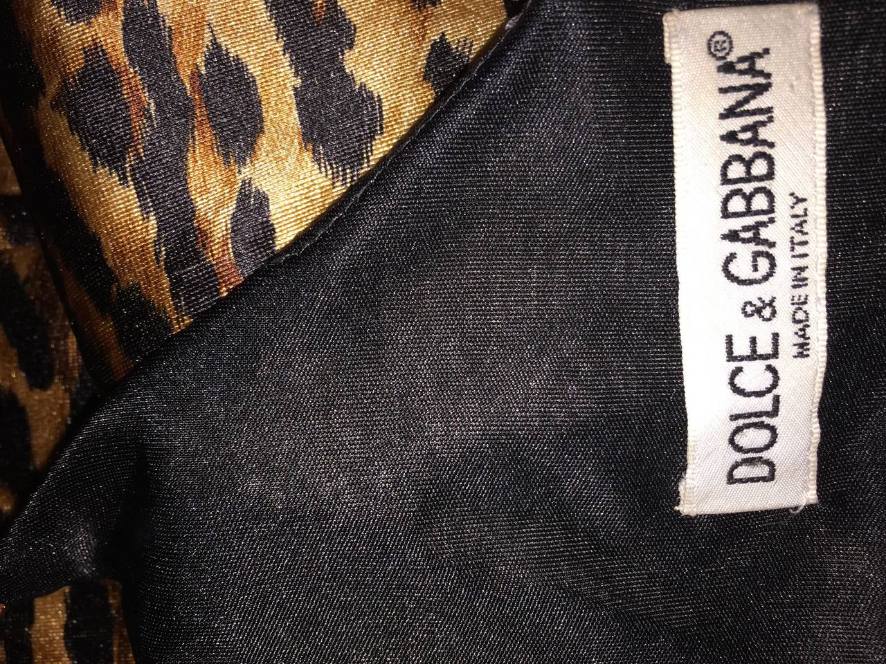 Iconic and Rare 1990s Dolce & Gabbana Leopard Print Vintage Bodycon Dress 4