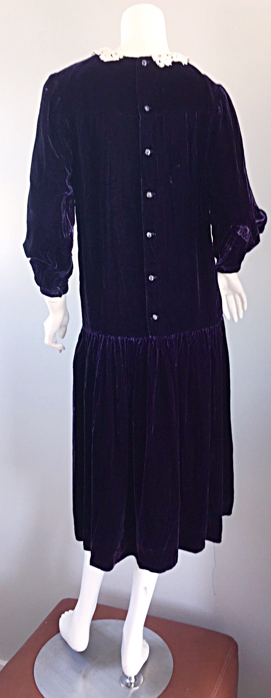 1920s velvet gown