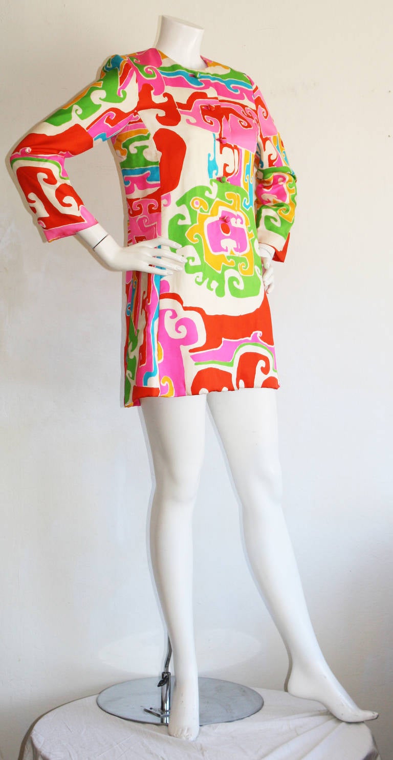 Women's B.H. Wragge Vintage 1960s Psychedelic Silk Jacket