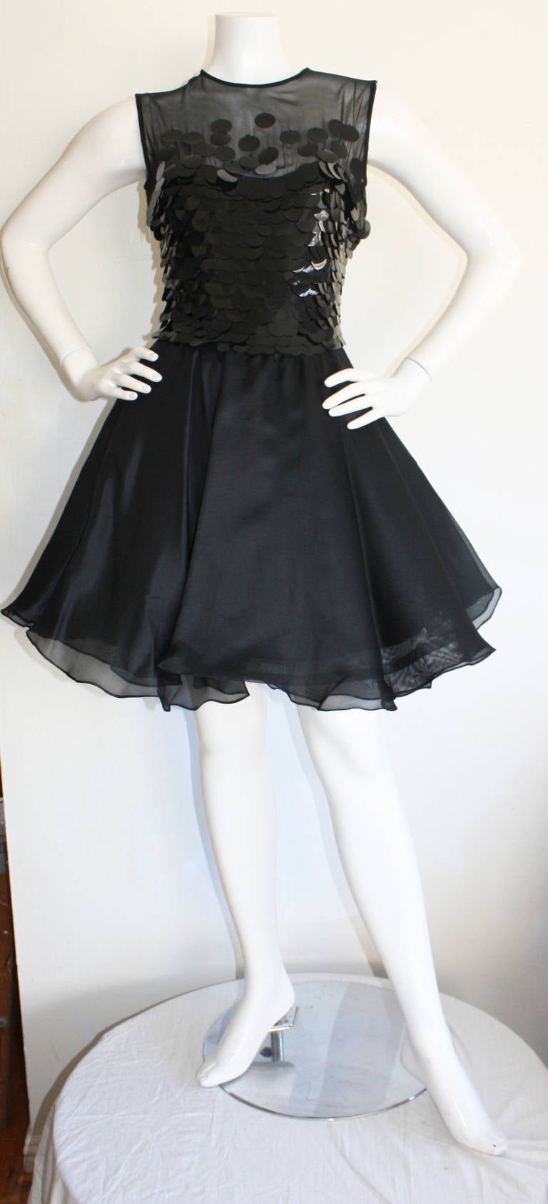 CD Greene Vintage Sexy Little Black Dress In Excellent Condition For Sale In San Diego, CA