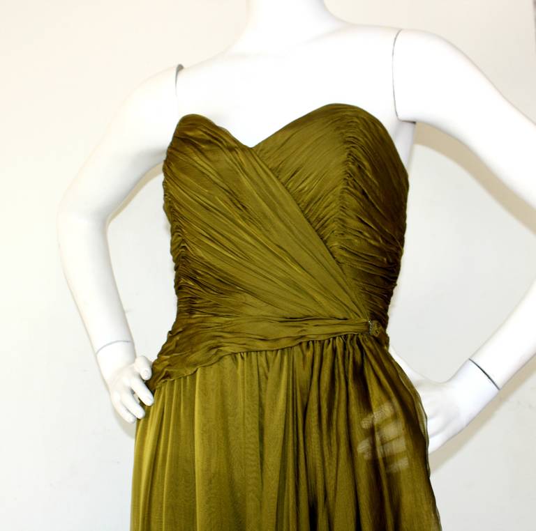 chartreuse bridesmaid dress