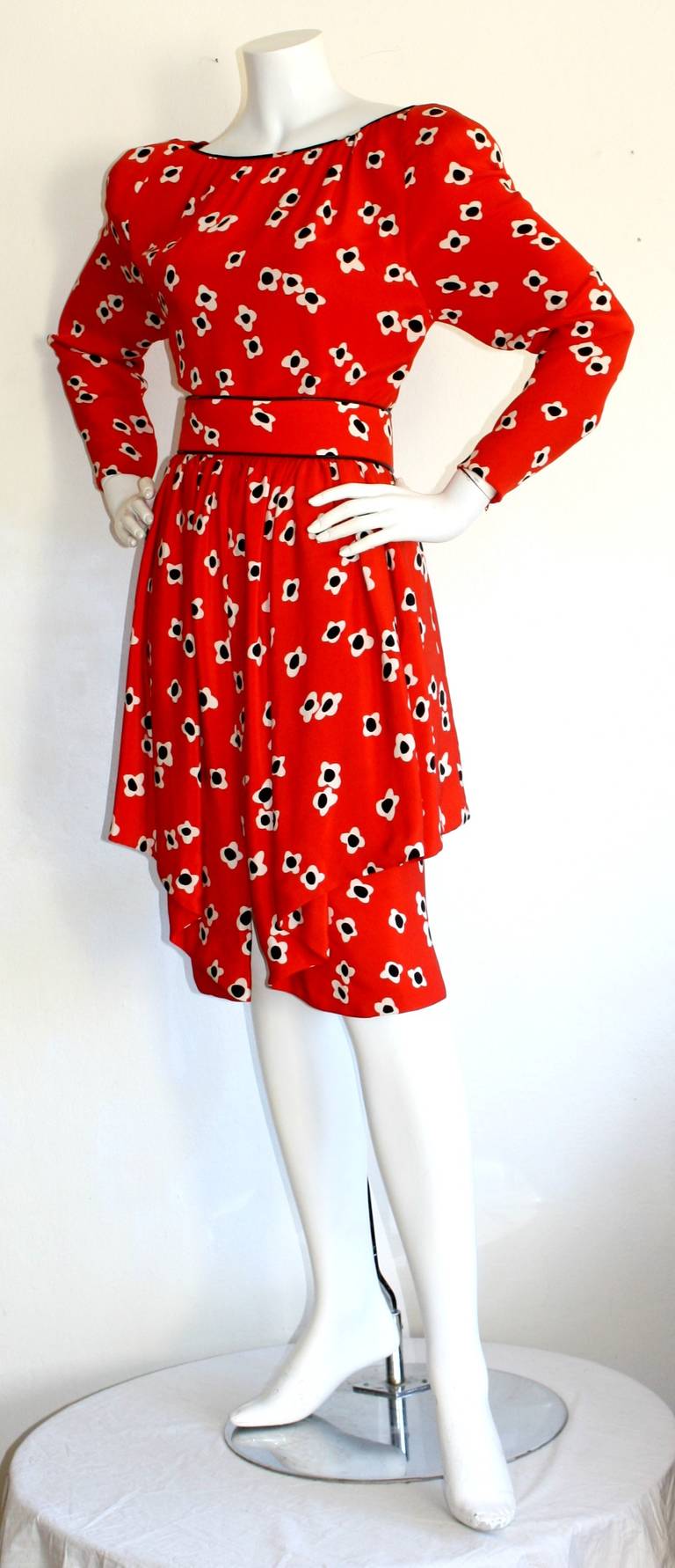 vintage poppy dress