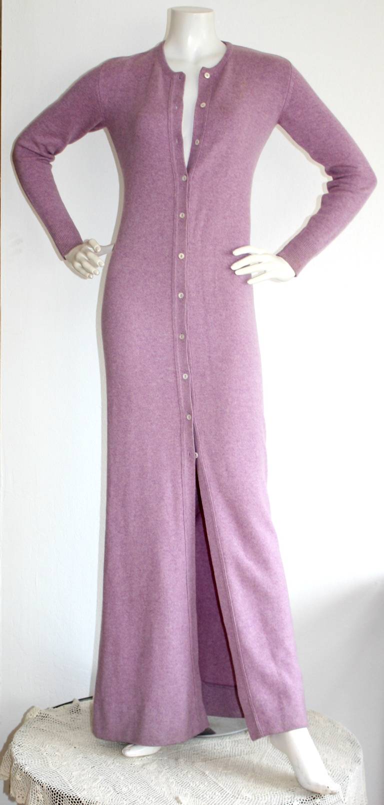 purple cashmere dress