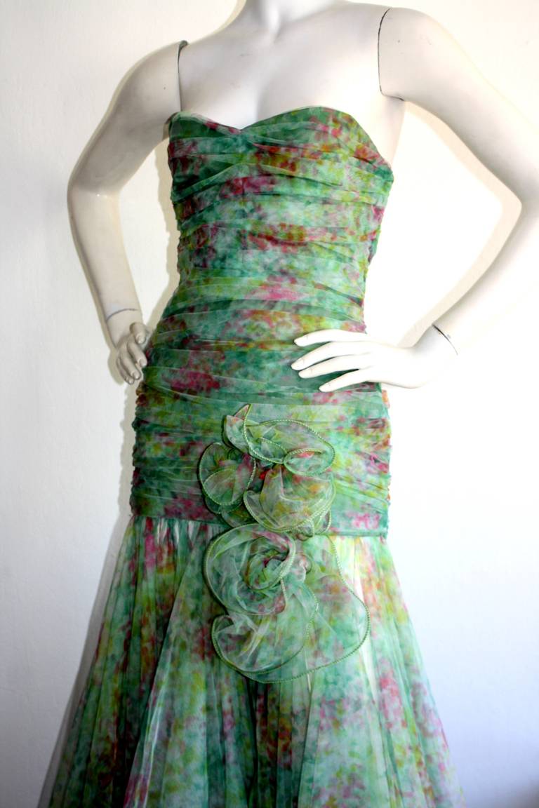 Jean Jacques Bertrand Midsummer's Night Dream Gown From Italian Aristocat In Excellent Condition In San Diego, CA