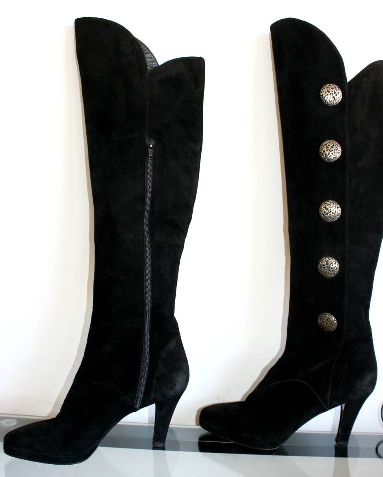 Extraordinary and extremely rare pair of vintage YSL boots, from his famed 