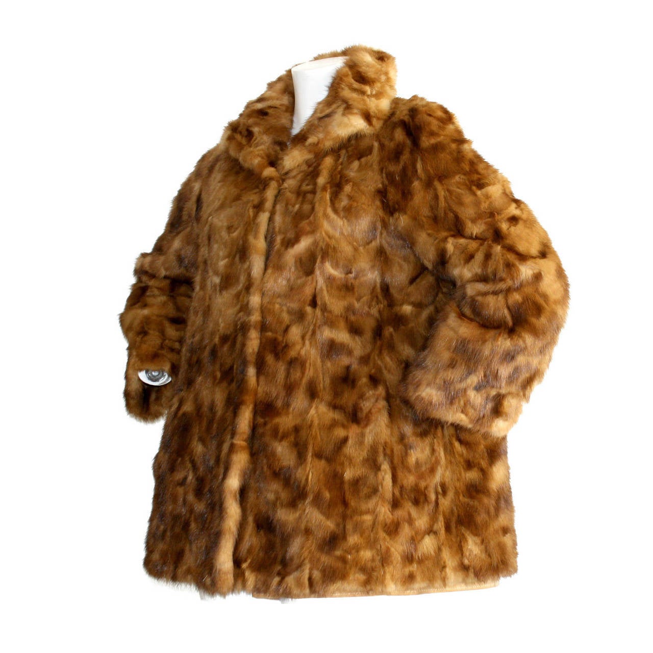 Incredibly Rare Vintage Fendi Mink Fur Swing Coat Jacket
