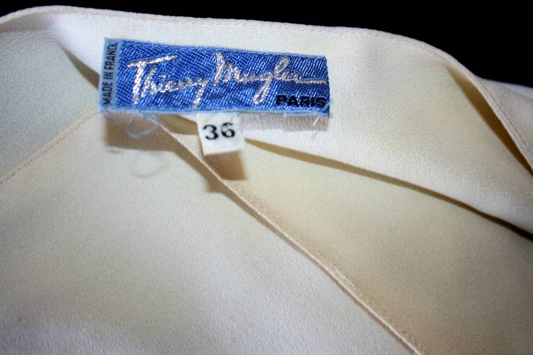 Rare Vintage Thierry Mugler Mod Asymmetrical Sexy Mini Dress Tunic 3