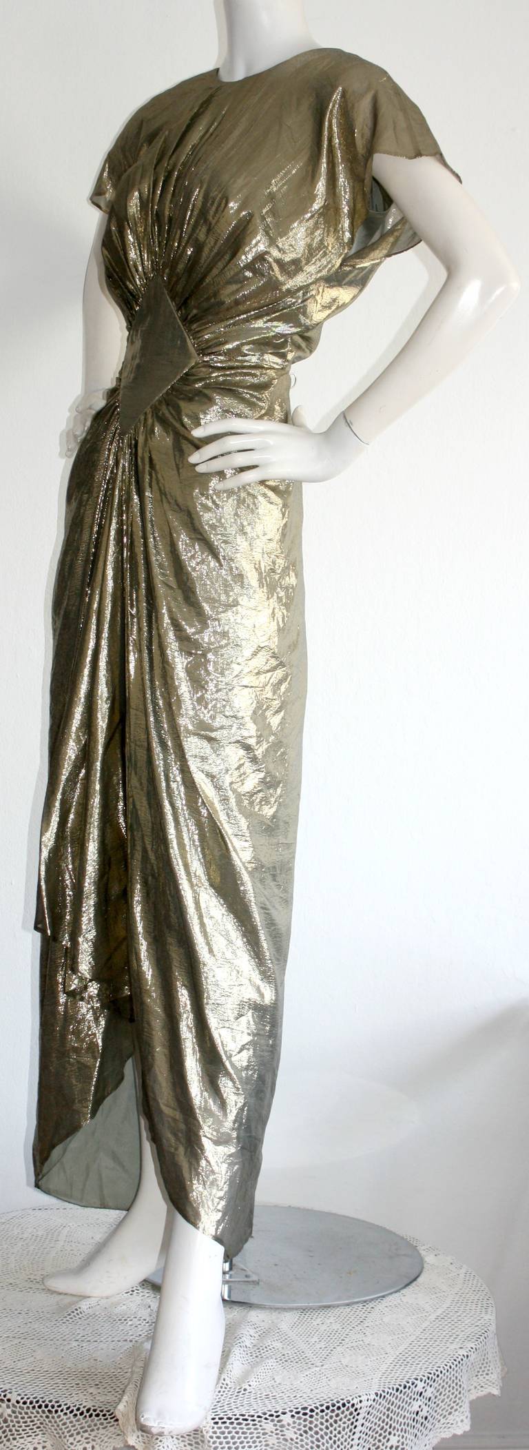 vintage gold dress
