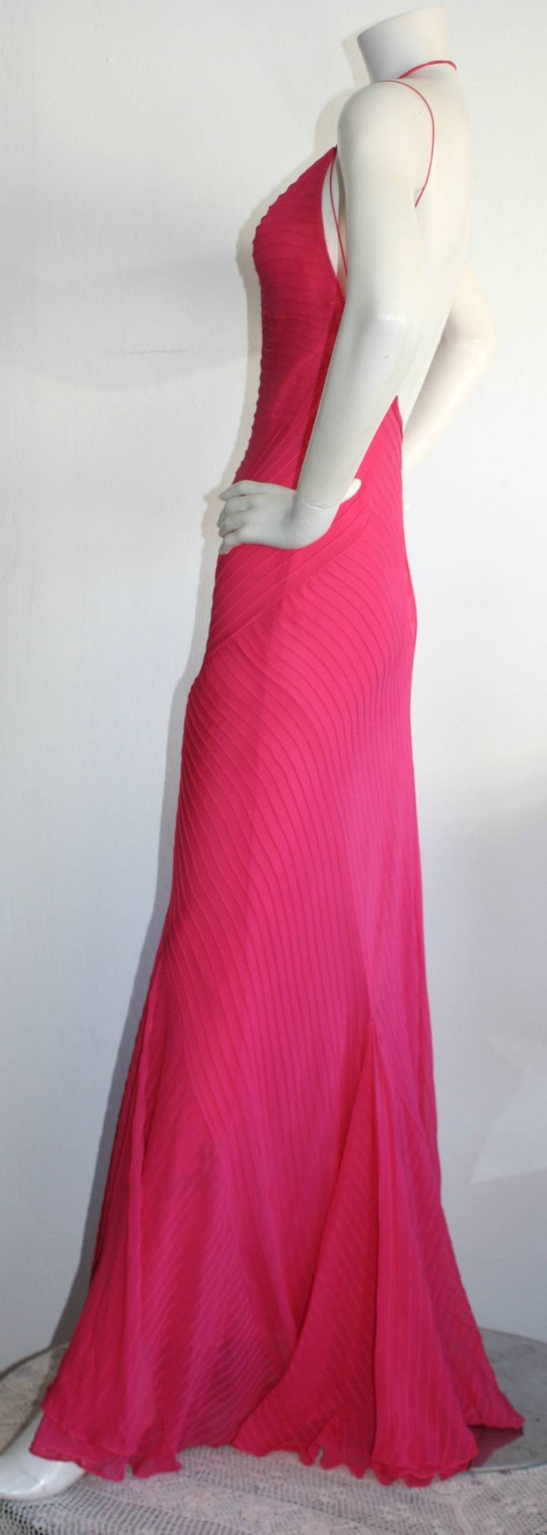 ralph lauren hot pink dress