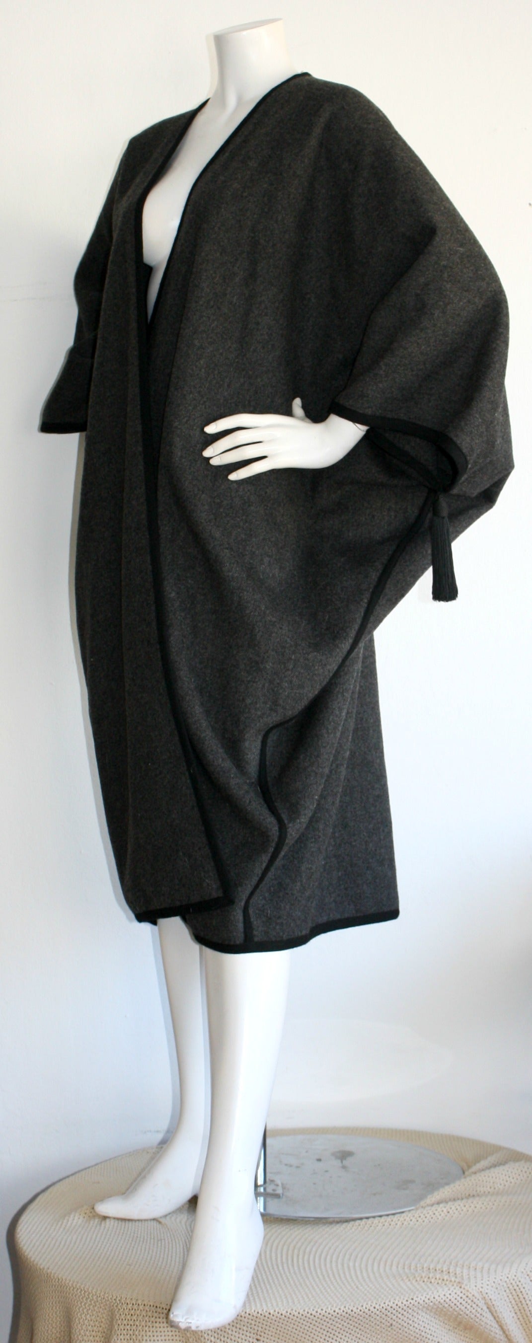 Important Vintage Yves Saint Laurent Charcoal 