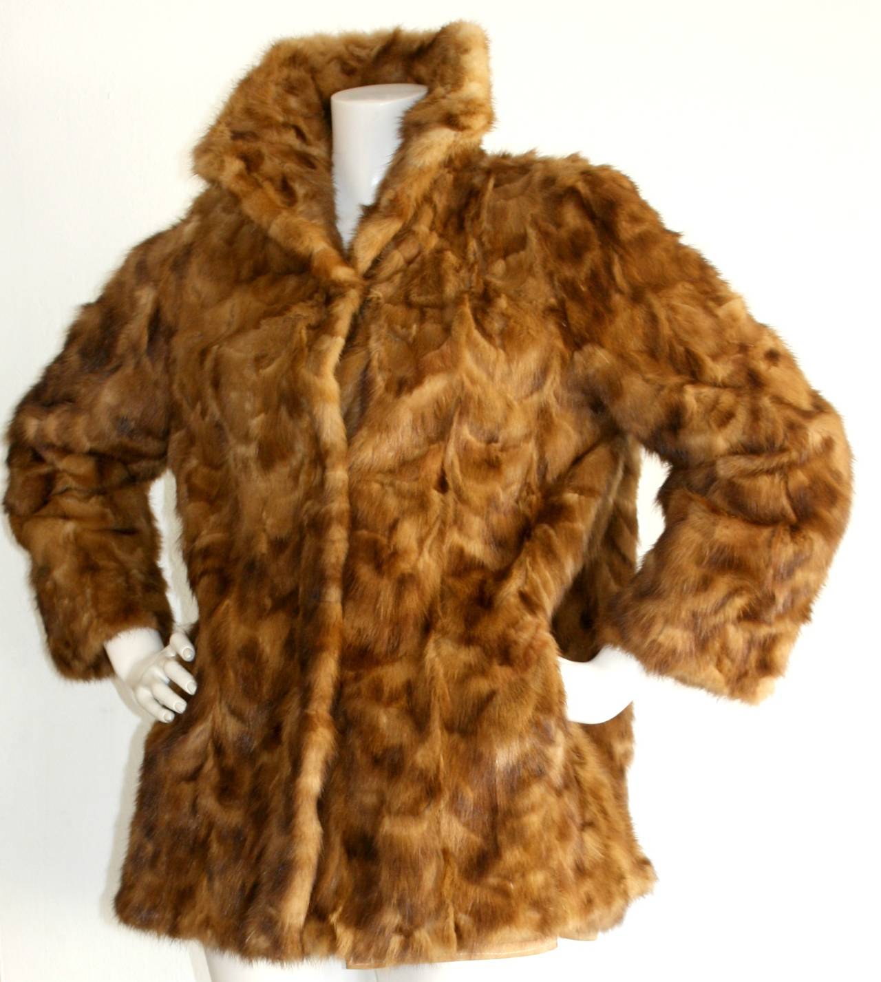 Incredibly Rare Vintage Fendi Mink Fur Swing Coat Jacket Reversible! at ...