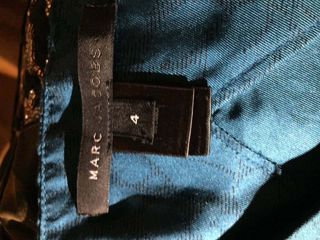 Marc Jacobs - Robe de tente trapèze « » bleue « » Fleurs et oiseaux en vente 3