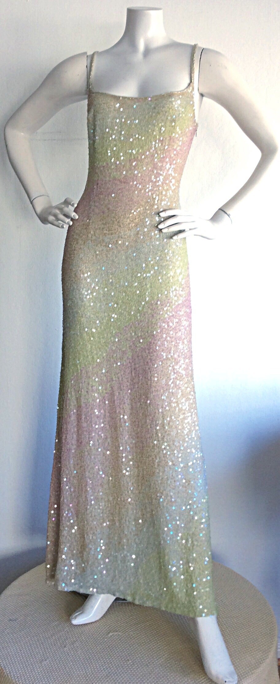 frank usher sequin dress