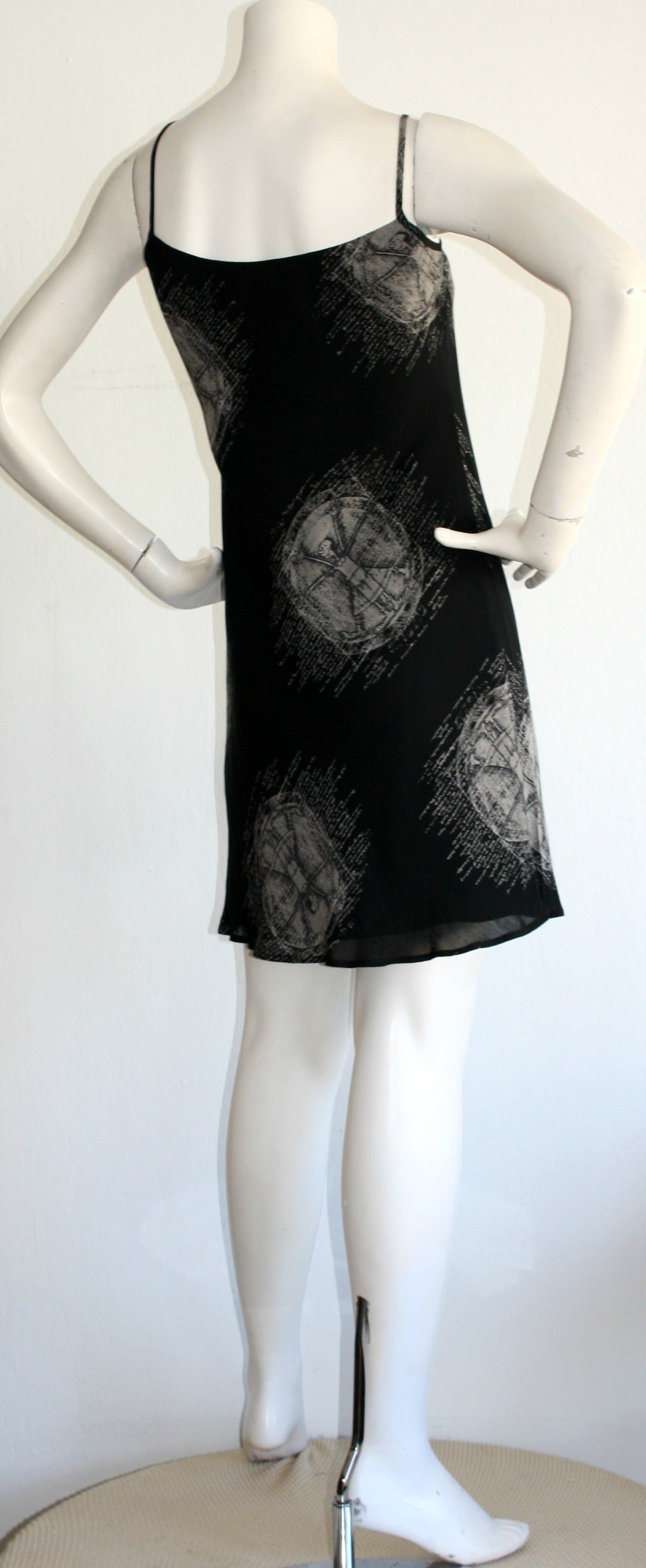 Vintage Moschino Cheap & Chic Silk Poppy Dress
