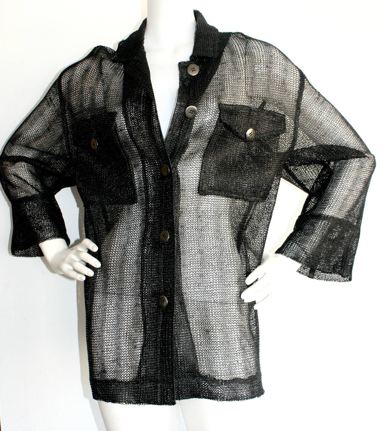 Vintage Paco Rabanne Avant Garde Blazer Jacket w/ Metal Buttons Brand New In New Condition In San Diego, CA