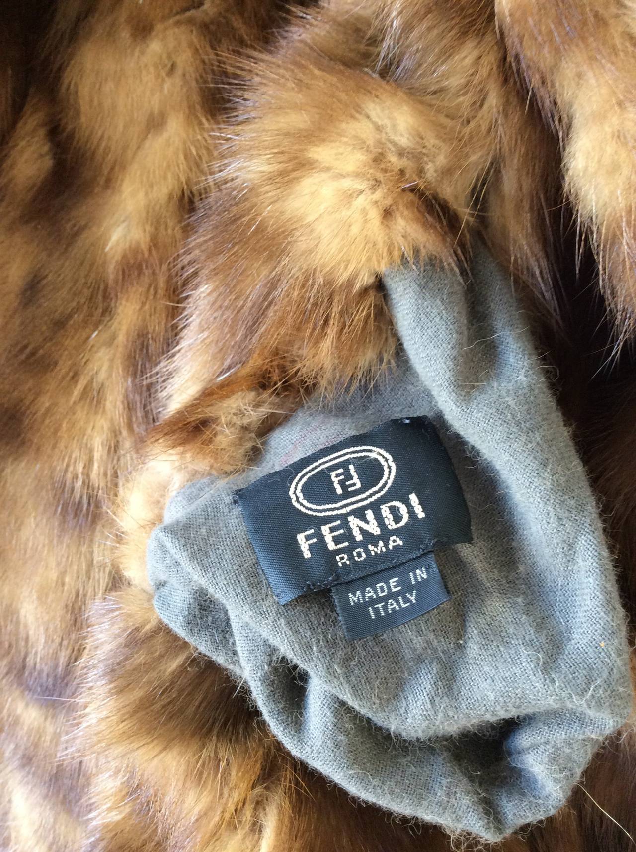 Incredibly Rare Vintage Fendi Mink Fur Swing Coat Jacket Reversible! 2