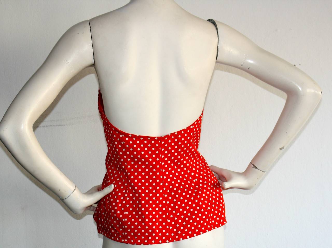 polka dot bustier