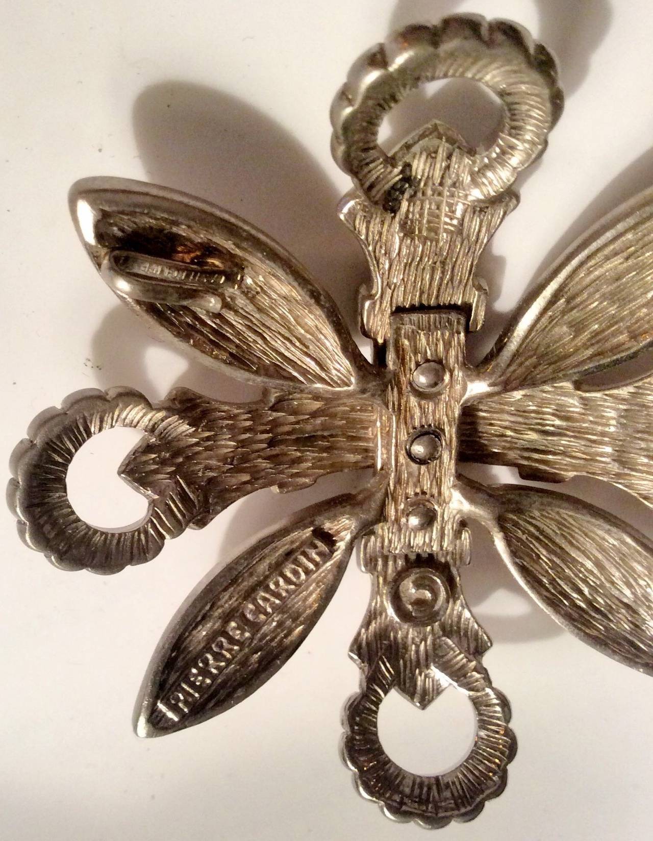 Women's Vintage Pierre Cardin Castlecliff Red Jumbo Statement Silver Shield Necklace