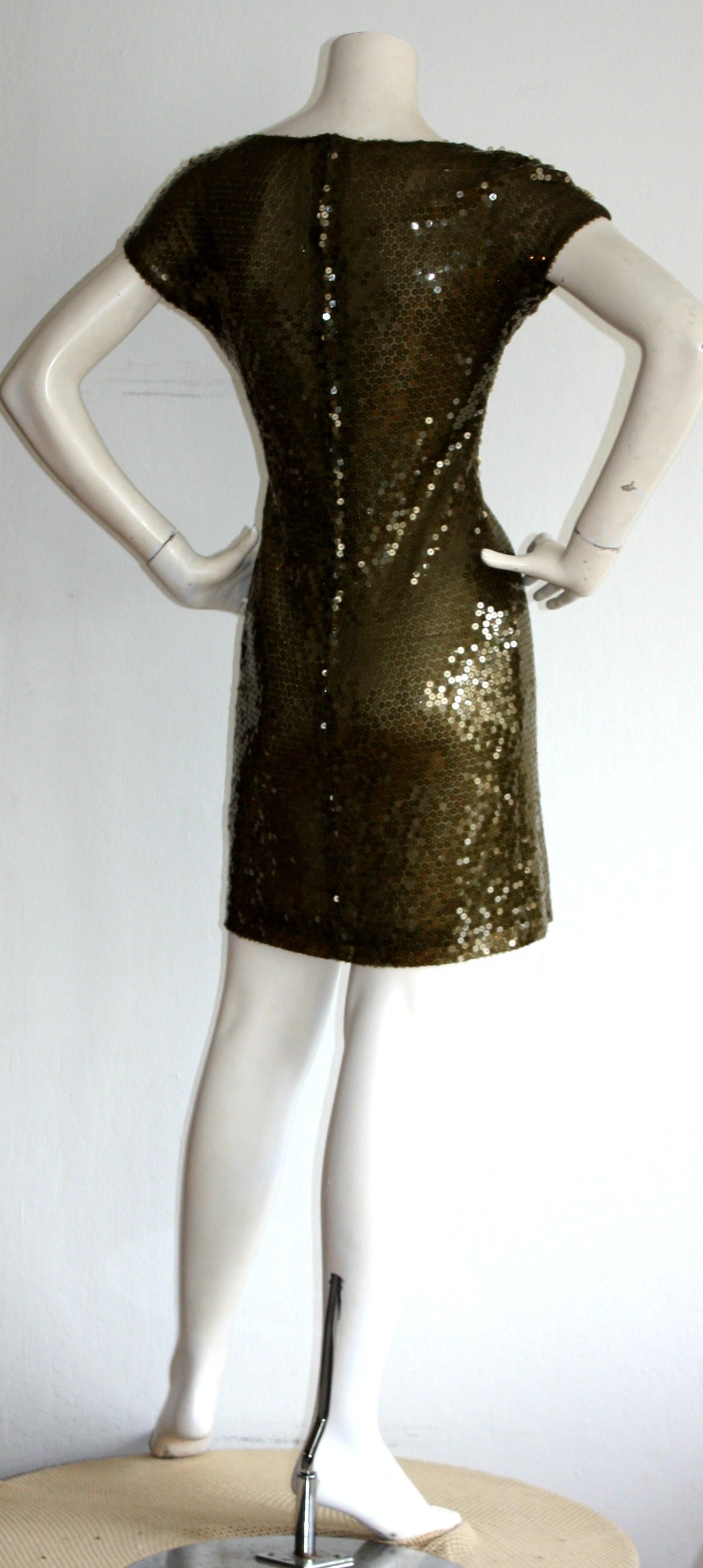 hunter green sequin dress