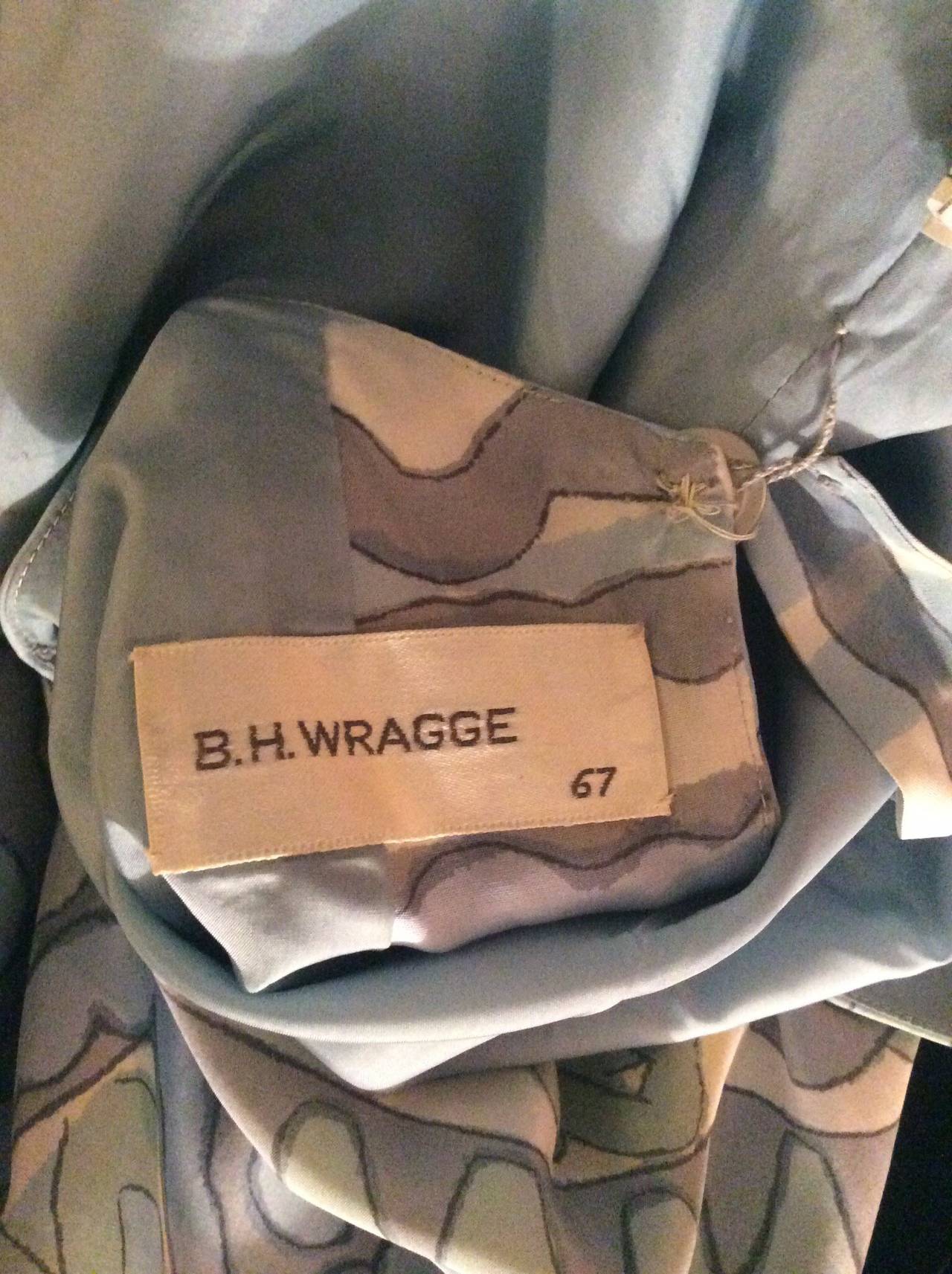 RARE 1967 Vintage B.H. Wragge Mod - Robe portefeuille psychédélique en soie en vente 5