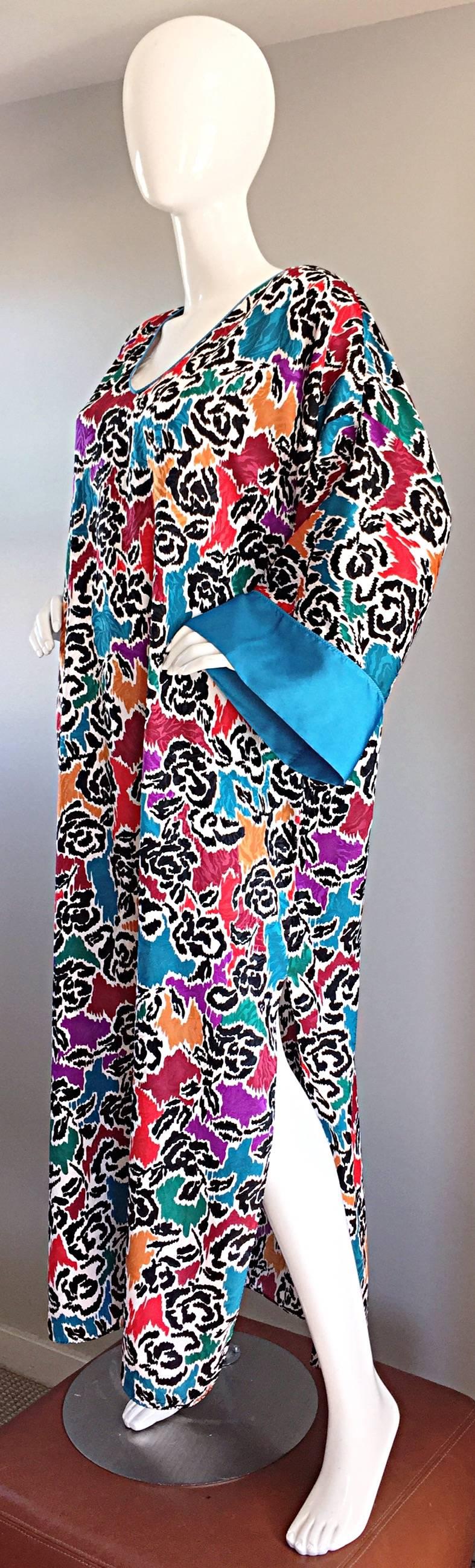 printed caftan dress