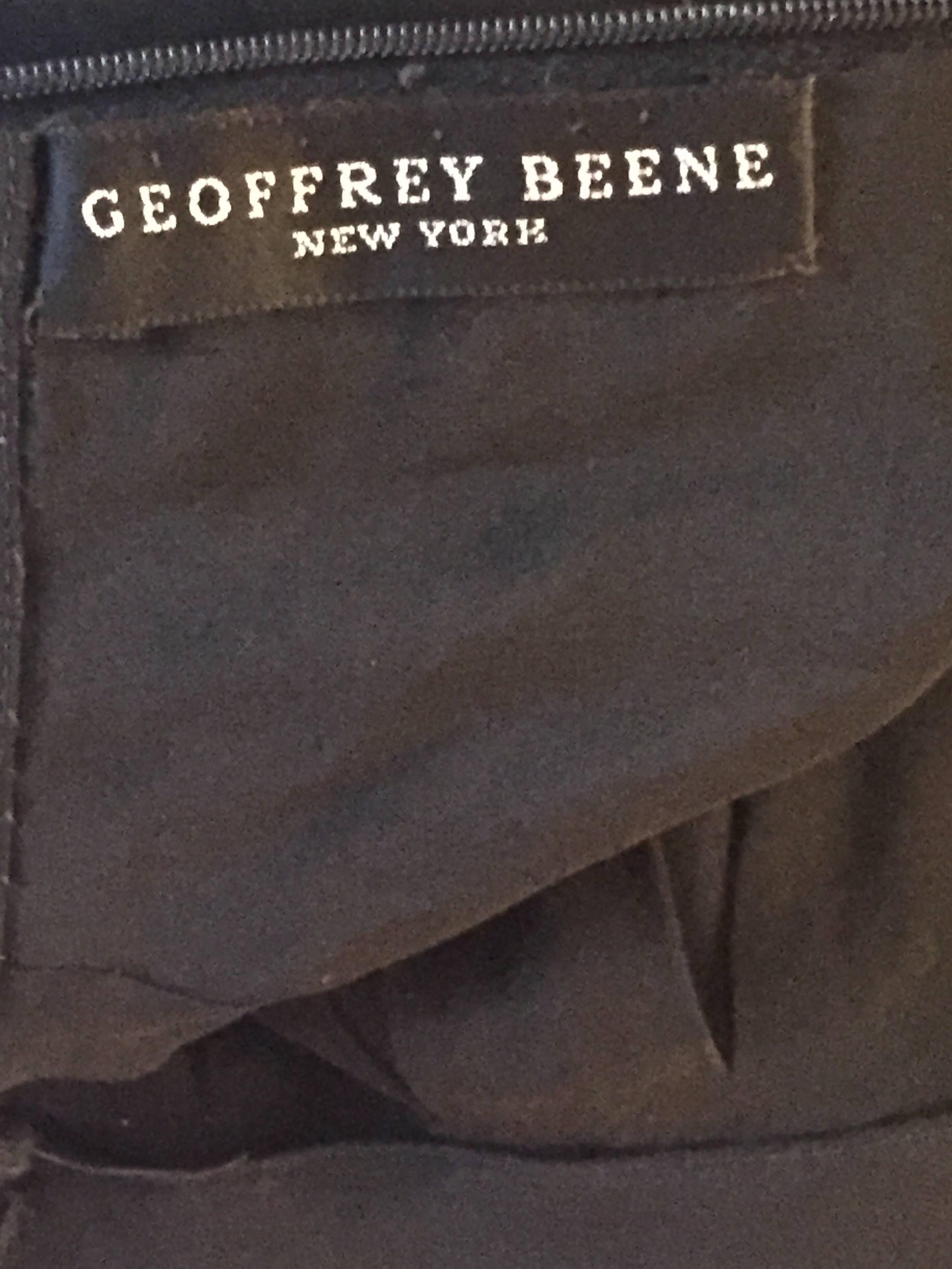 Rare Vintage Geoffrey Beene ' Open Back ' Black Long Sleeve Jumpsuit Onesie 3