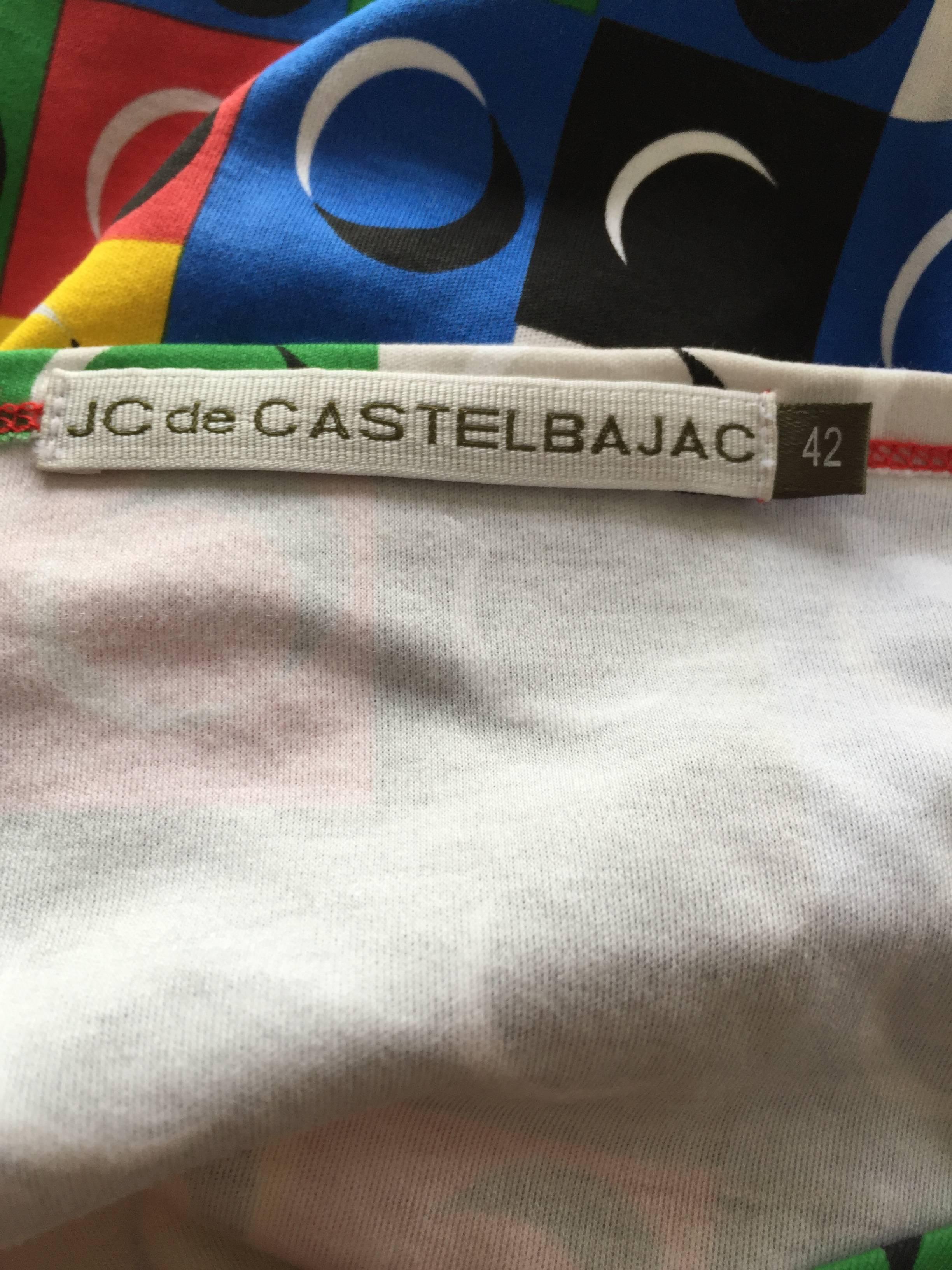 Seltene Vintage Jean Charles de Castelbajac ' Lego ' Gedruckt Bunte Tunika Kleid 3