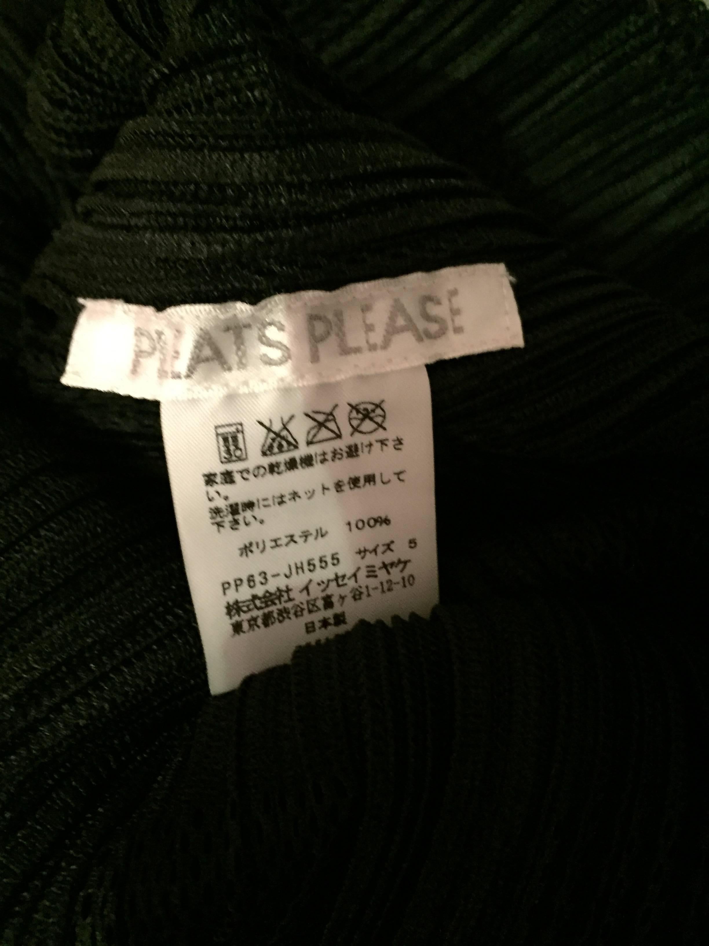 Rare Vintage Issey Miyake Crochet Cut - Out Black Pleated Semi - Sheer Dress 5