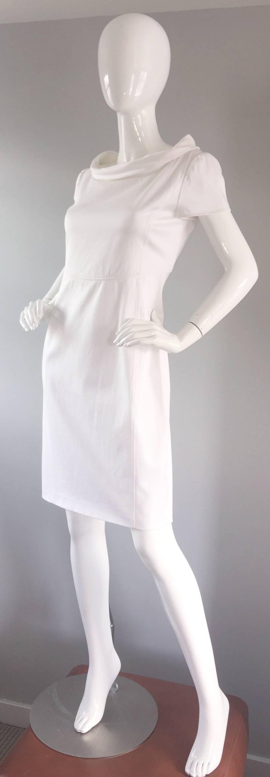 cowl neck silk dress