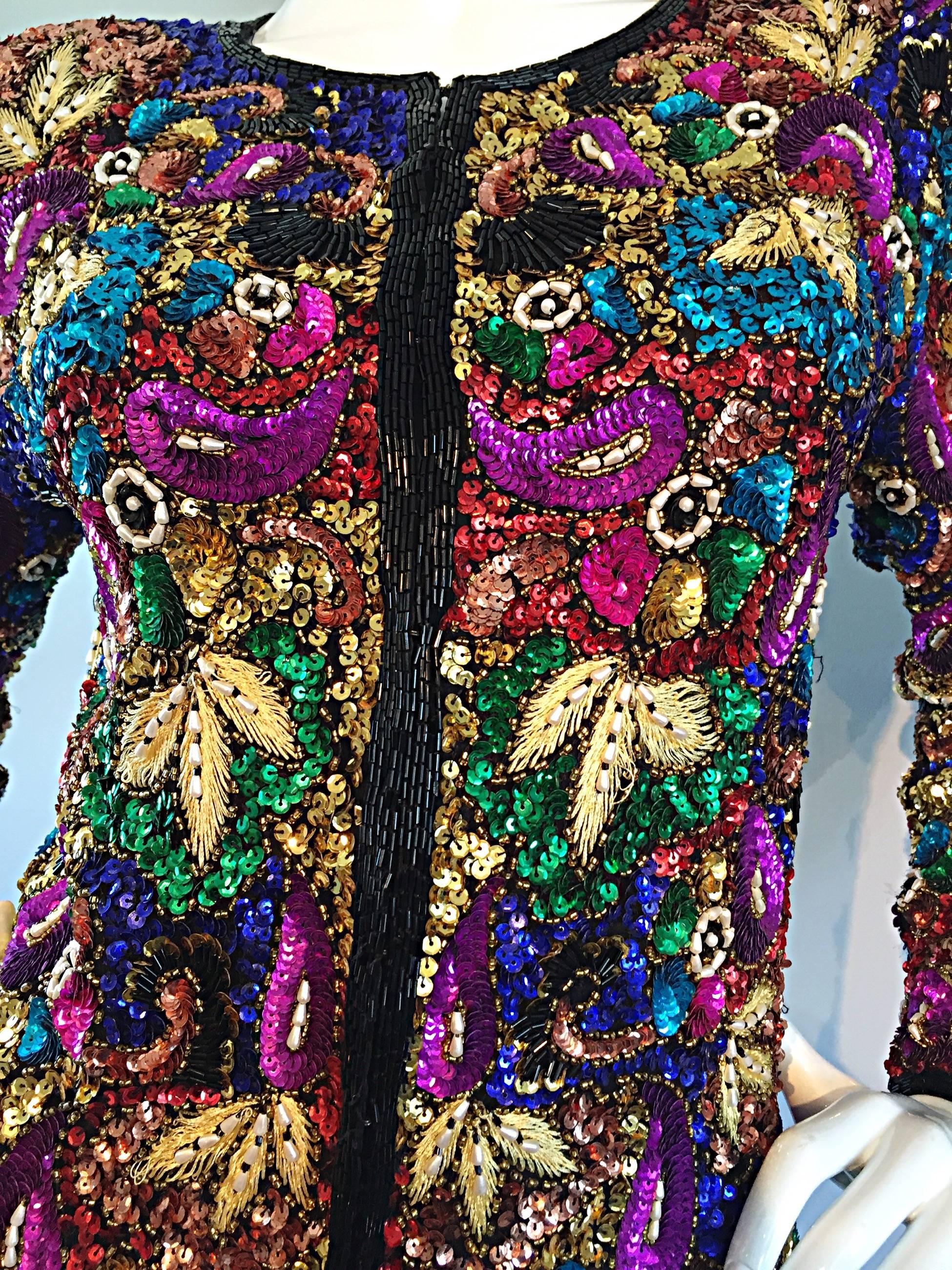 vintage sequin blazer