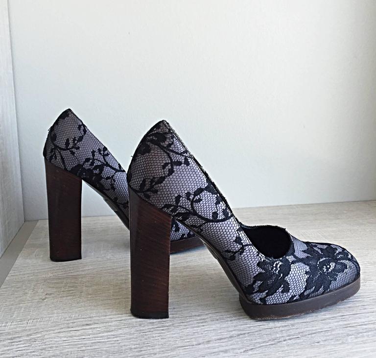 tom ford black platform heels