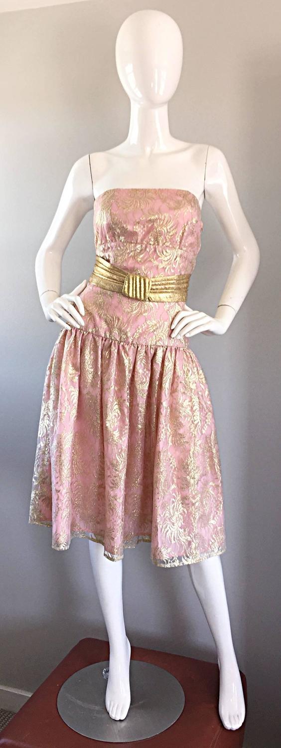 Unusual 1976 Halston Deep Brown Strapless Tie Front Dress in a Soft Terry Cloth