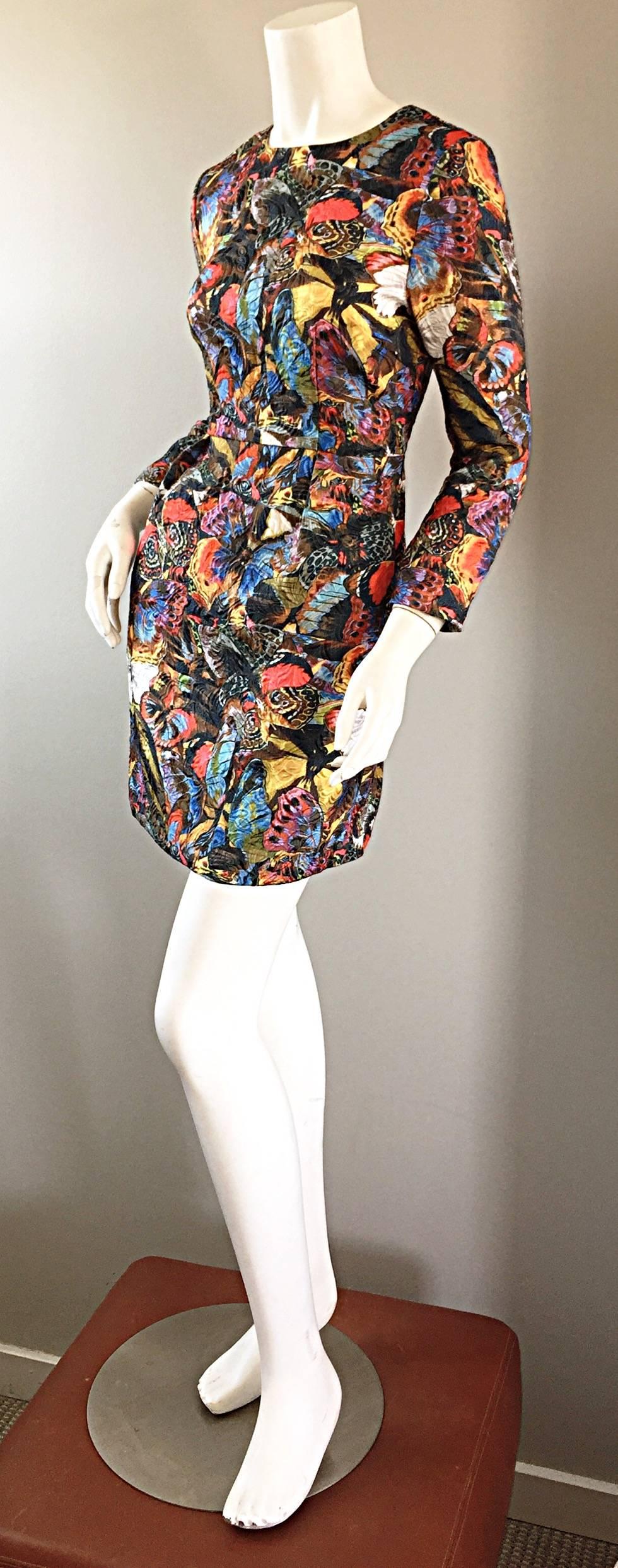 Valentino Sold Out Butterfly Print Beautiful Runway Sample Dress Rt. $4, 300  1